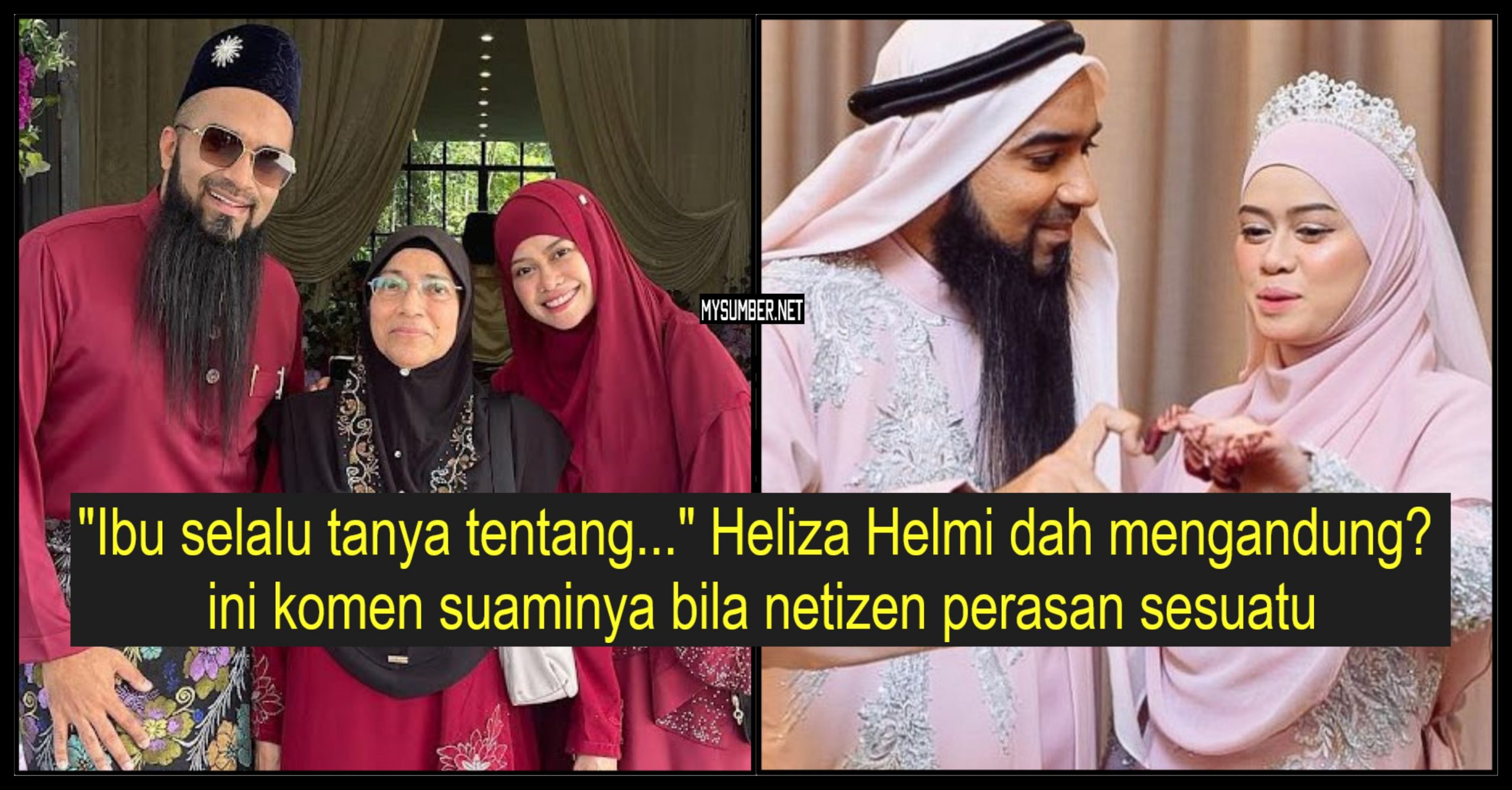 [VIDEO] Heliza Helmi Dah Mengandung? Sekali Ini Komen Suaminya