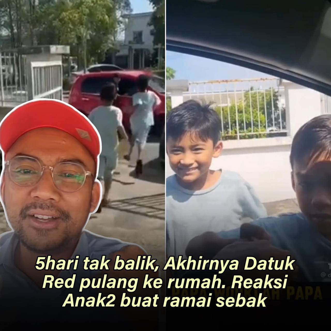 [VIDEO] Reaksi Anak2 Datuk Red Bila Tengok Ayahnya Buat Ramai Sebak